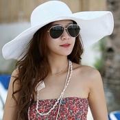 Fashion White Straw Hats