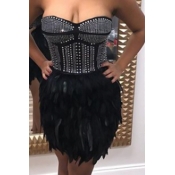 Sexy Bandeau Mini Dress