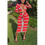 Lovely Twilled Satin Sexy V Neck Cap Sleeve Half S