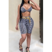 Lovely Euramerican V Neck Black Knitting Two-piece