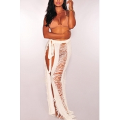 Lovely Sexy Hollow-out White Polyester Ankle Lengt