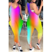 LovelyEuramerican Printed One-piece Jumpsuit