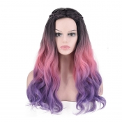 Lovely Fashionable Gradient Pink Wigs