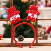 Lovely Fashion Christmas Snowman Red Hairpin