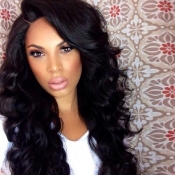 Lovely African Long Curly Black Wigs