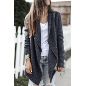 Lovely Chic Long Sleeves Black Cardigan Sweaters