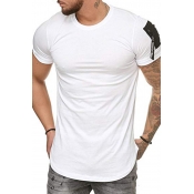 Lovely Casual Short Sleeves White Cotton T-shirt