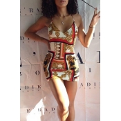 Lovely Casual Printed Multicolor Mini Dress