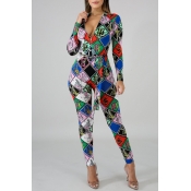 Lovely Women s Color Block Patchwork Jumpsuit