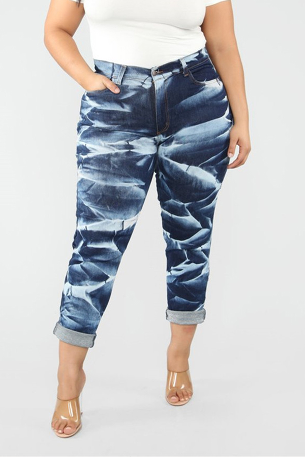 Lovely Casual Printed Multicolor Jeans