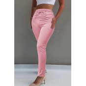 Lovely Chic High Waist Pink Skinny Pants
