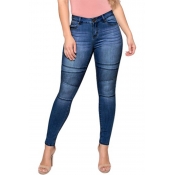 Lovely Street Skinny Deep Blue Jeans