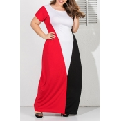 Lovely Casual Color-lump Multicolor Ankle Length P