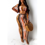 Lovely Bohemian Striped Buttons Decorative Croci T