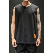 Lovely Casual O Neck Sleeveless Black Vest