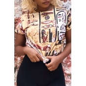 Lovely Vintage Printed Multicolor T-shirt