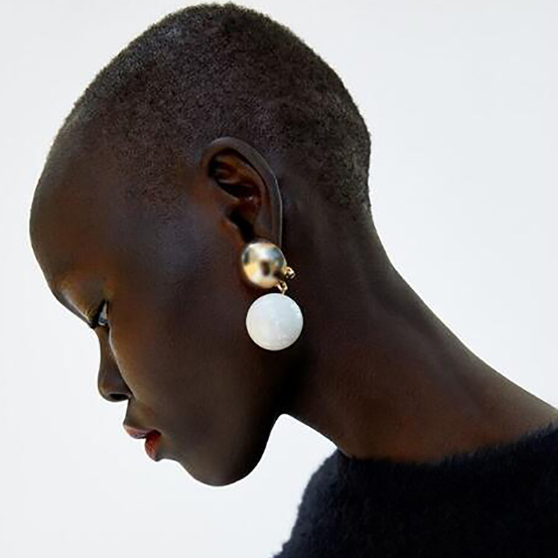 Lovely Sweet White Alloy Earring