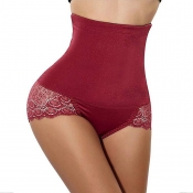 Lovely Trendy Patchwork Red Panties