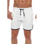 Lovely Casual Mid Waist White Short