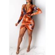 Lovely Sexy Cold Shoulder Jacinth Mini Dress