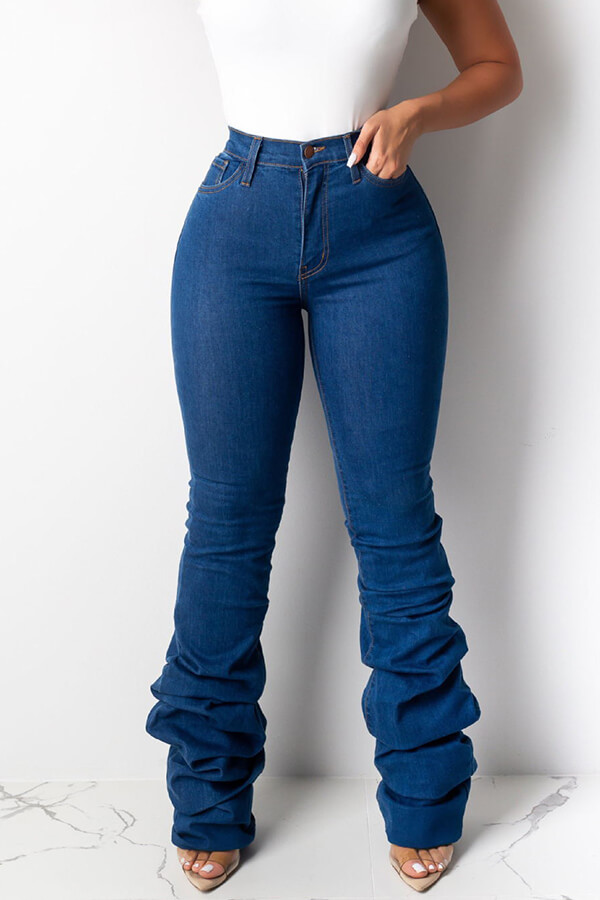 LW High-waisted Stretchy Stacked Jeans