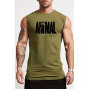 Lovely Casual Printed Army Green Vest