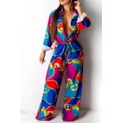 Lovely Trendy Printed Multicolor One-piece Jumpsui