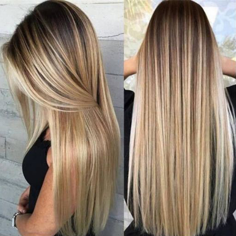 Lovely Trendy Long Gold Wigs