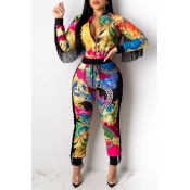 Lovely Trendy Tassel Design Multicolor Two-piece P