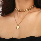Lovely Sweet Alloy Gold Necklace