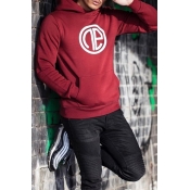 Lovely Casual Hooded Collar Red Hoodie