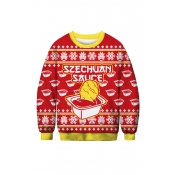 Lovely Christmas Day Printed Red Sweatshirt Hoodie