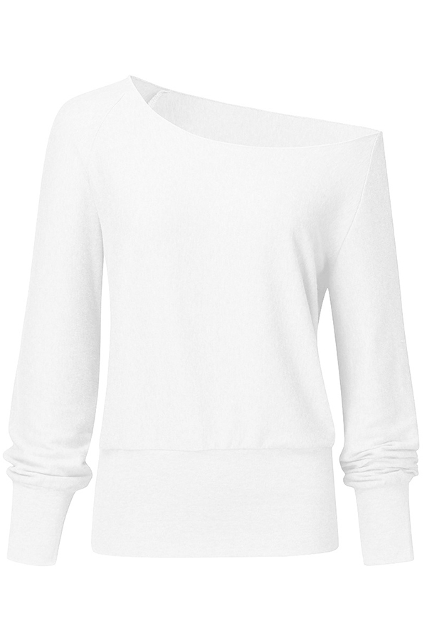 Lovely Casual Basic White Sweatshirt Hoodie