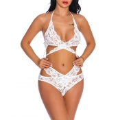 Lovely Sexy Lace Hollow-out White Bra Sets