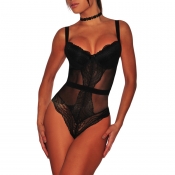 Lovely Sexy See-through Black Teddies