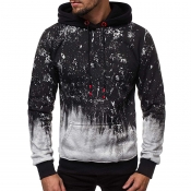 Lovely Casual Printed Light Grey Hoodie