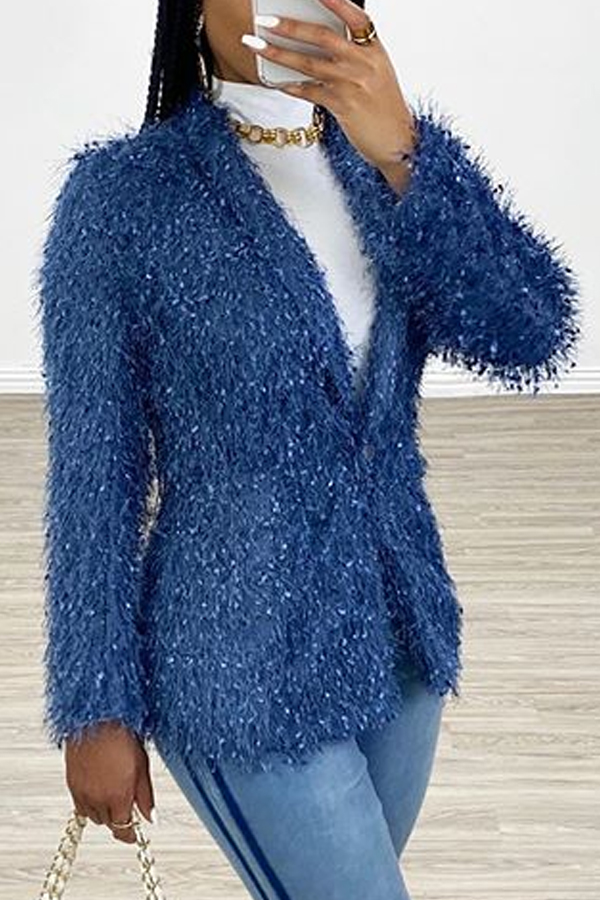 Lovely Stylish Short Blue Blazer