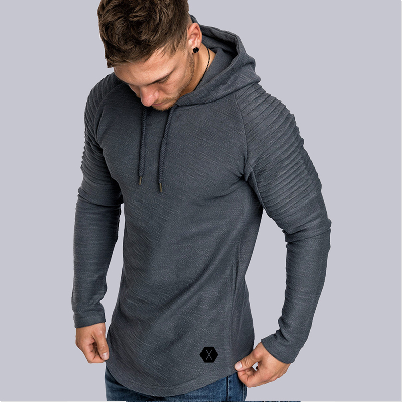 Lovely Casual Hooded Collar Ruffle Design Grey Hoodie
