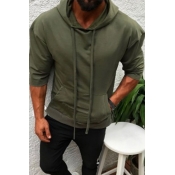 Lovely Casual Hooded Collar Army Green Hoodie