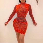 Lovely Chic See-through Red Mini Dress