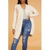 Lovely Casual Loose Apricot Cardigan