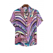 Lovely Chic Striped Print Multicolor Shirt