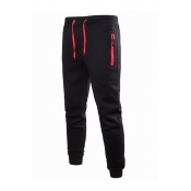 Lovely Casual Lace-up Black Pants