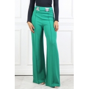 Lovely Leisure Loose Green Pants