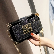 Lovely Vintage Black Crossbody Bag