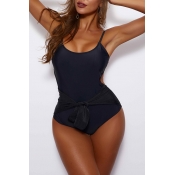 Lovely Knot Design One-piece Swimsuit