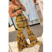 LW Lovelywholesale Casual Striped Print Yellow One