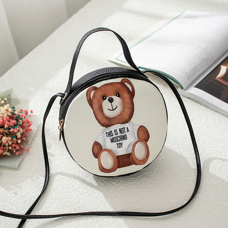 Lovely Trendy Cartoon Print Black Crossbody Bag