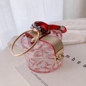Lovely Sweet Print Red Crossbody Bag