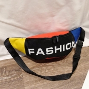 Lovely Casual Letter Black Crossbody Bag